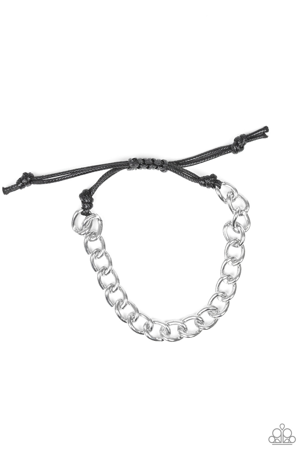 Sideline - Silver Paparazzi Bracelet
