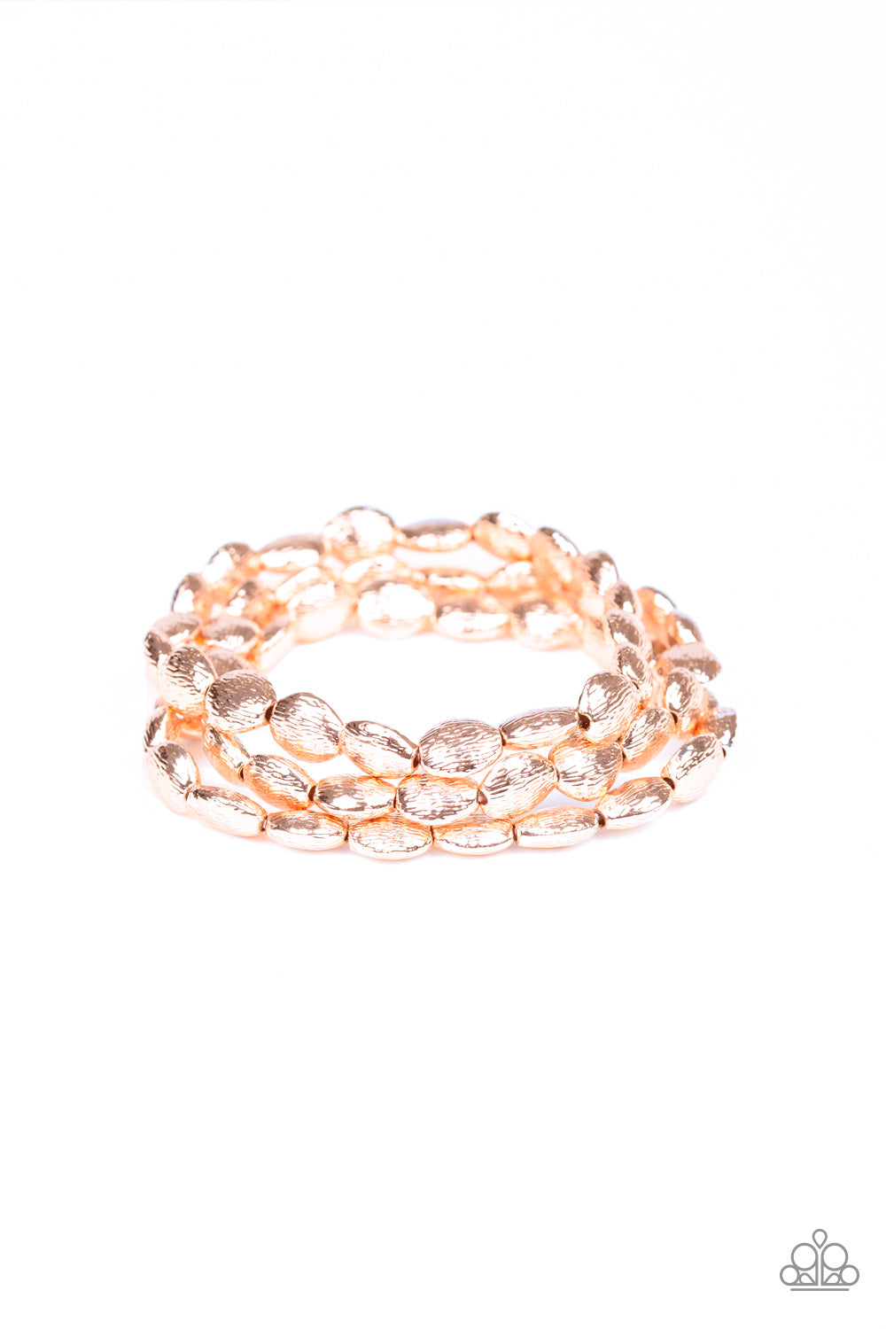 Basic Bliss - Rose Gold Paparazzi Bracelet