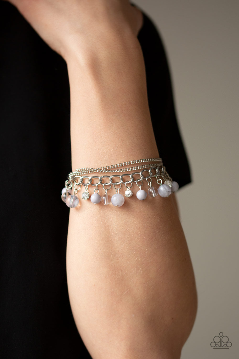 Let Me SEA! - Silver Paparazzi Bracelet