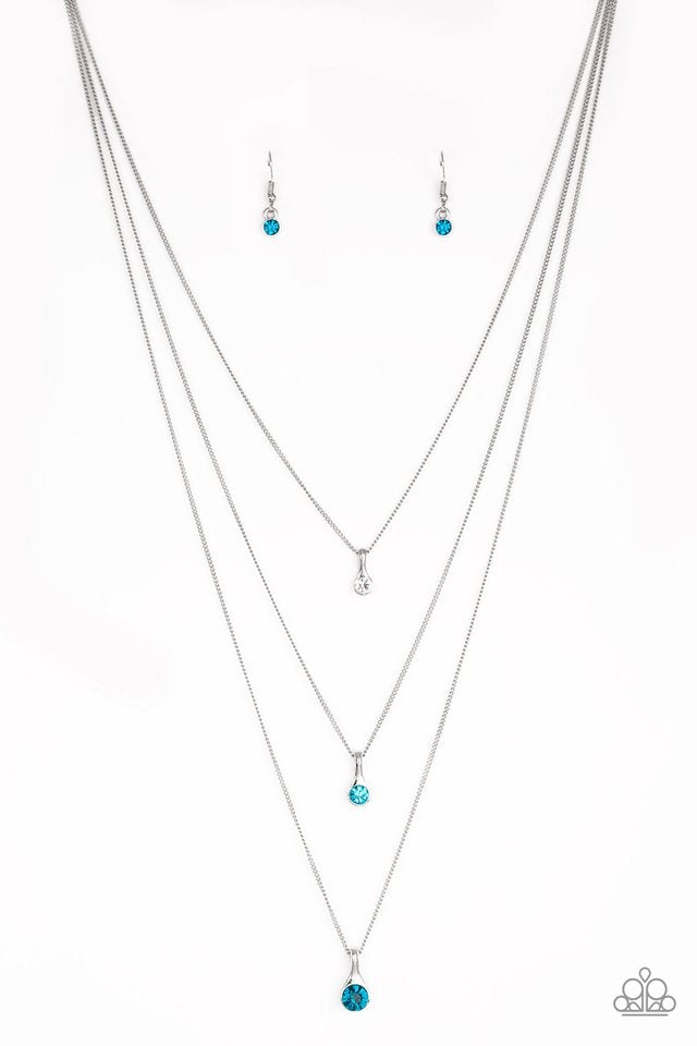 Crystal Chic Blue Paparazzi Necklace
