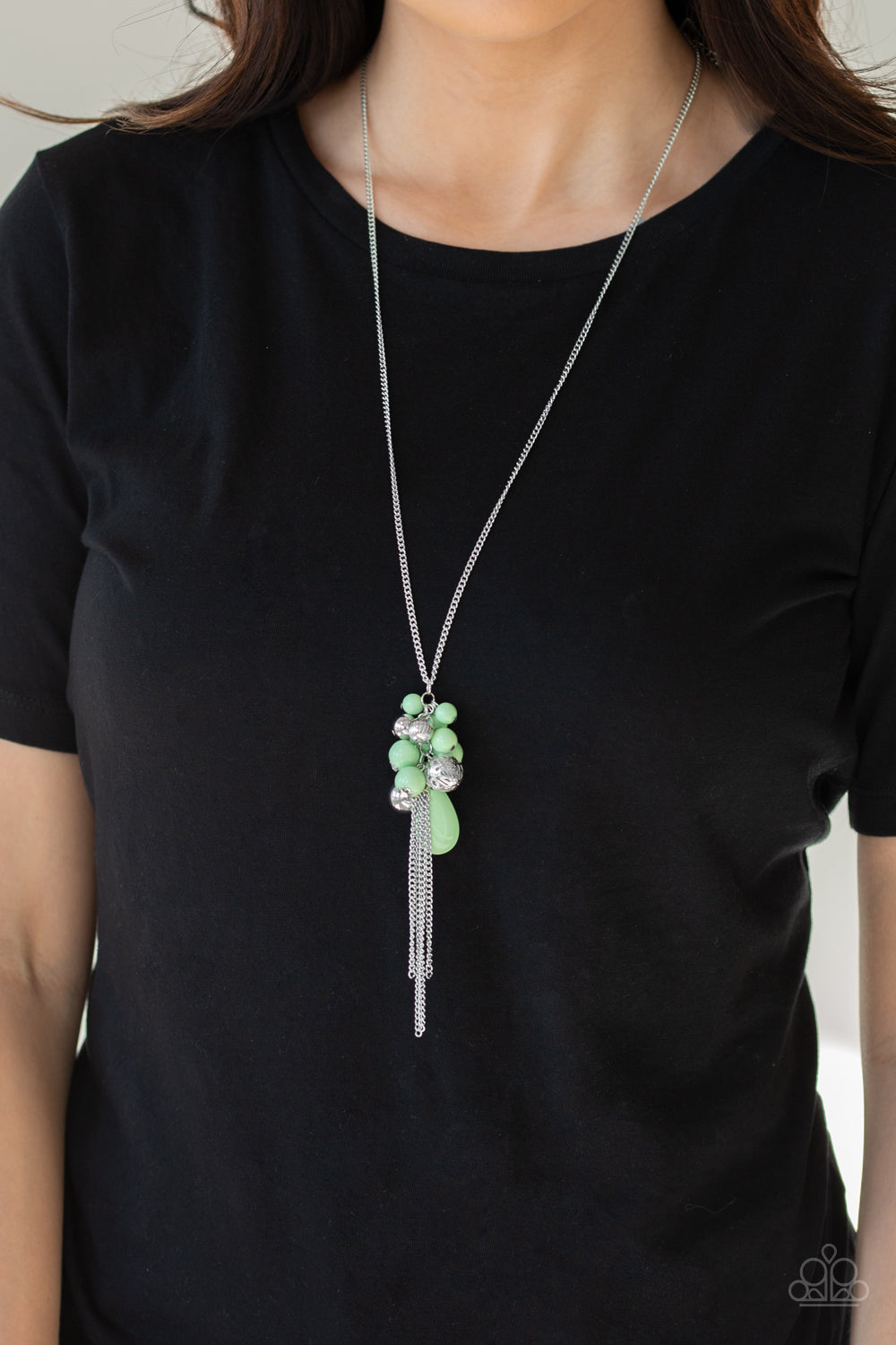 Its A Celebration - Green Paparazzi Necklace