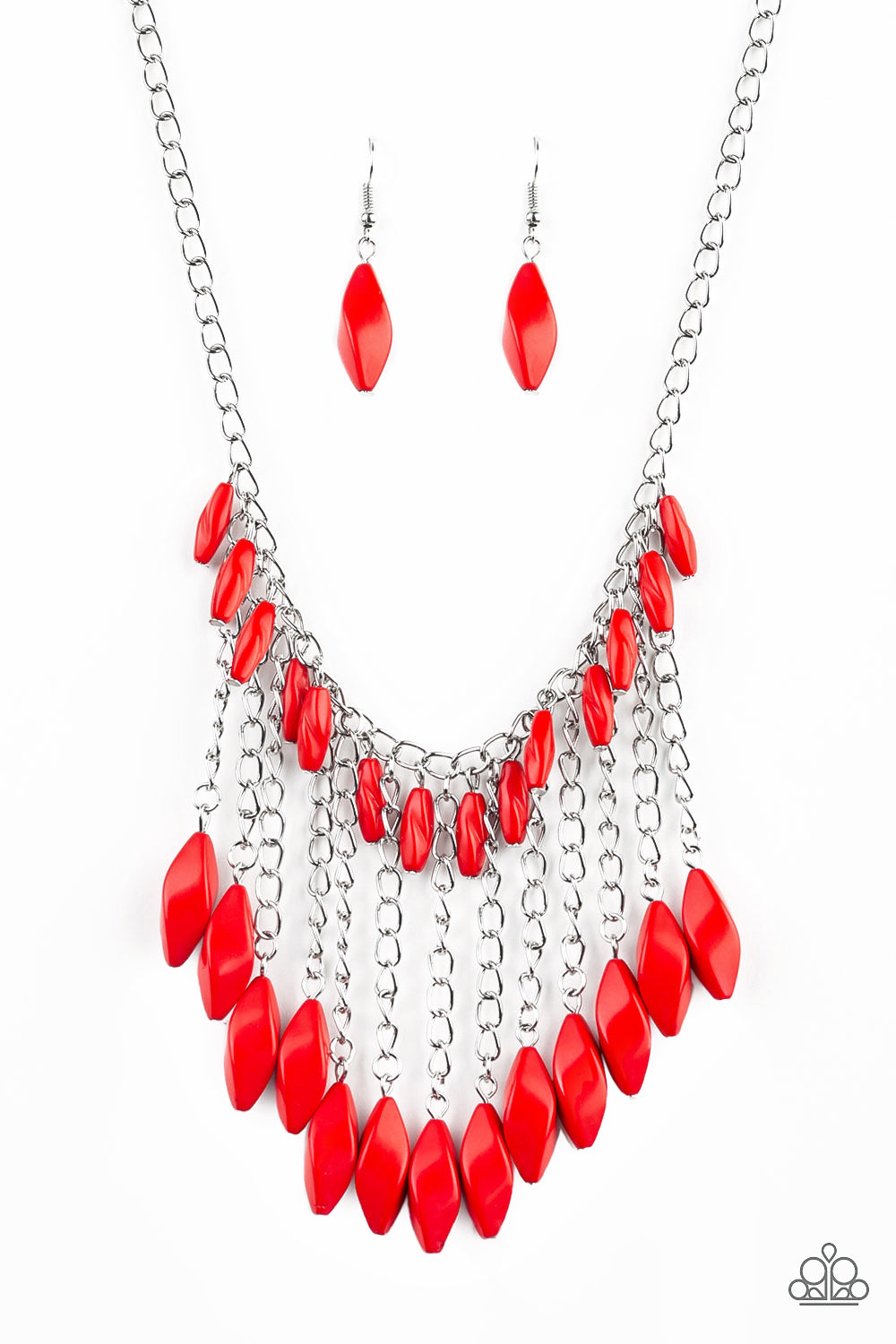 Venturous Vibes - Red Paparazzi Necklace