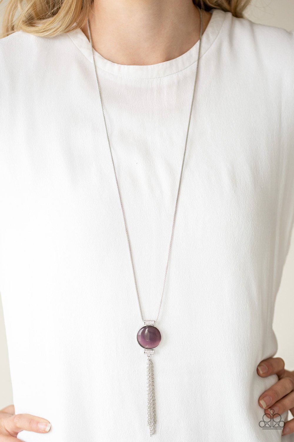Happy As Can BEAM Purple Paparazzi Necklace