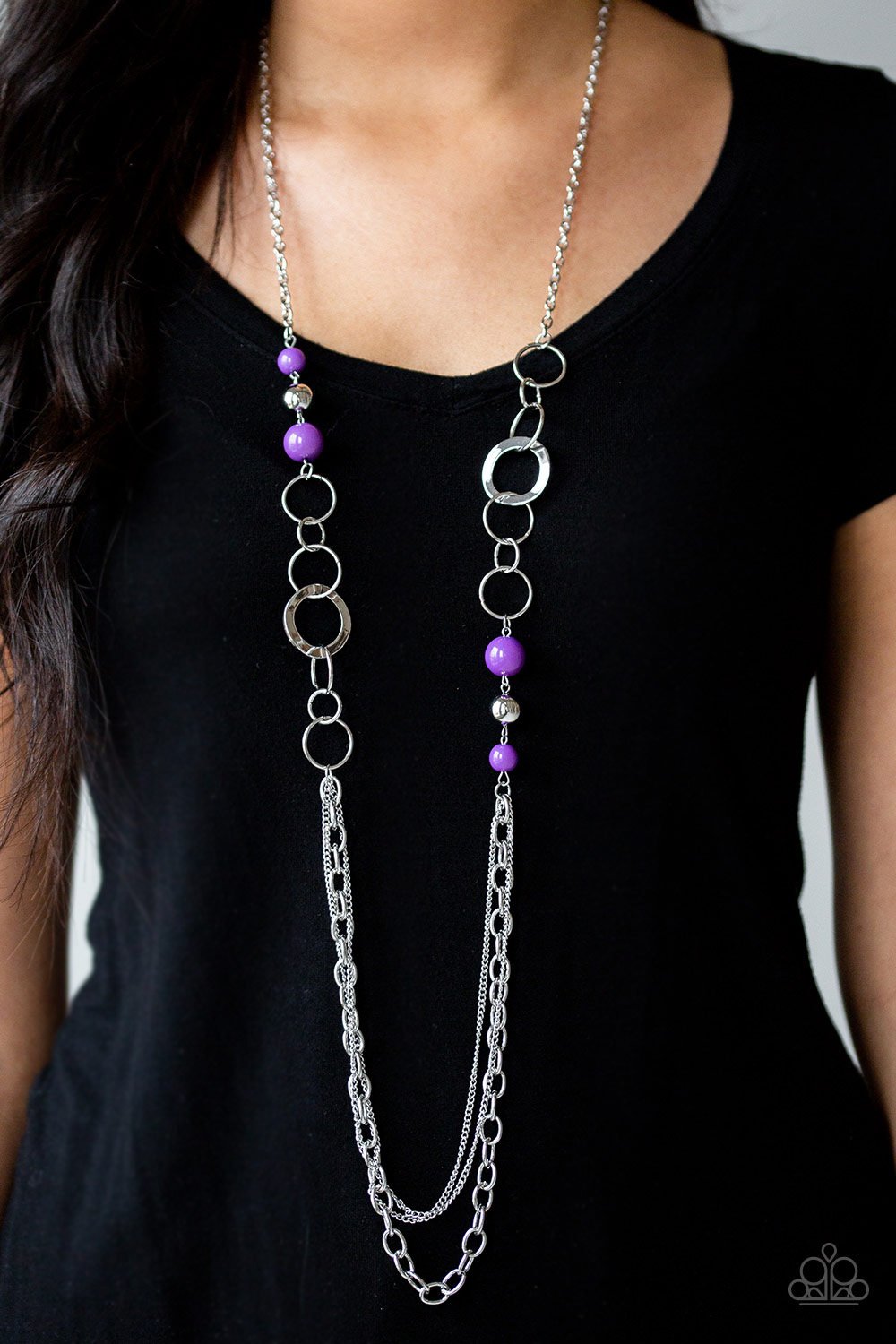 Modern Motley Purple Paparazzi Necklace