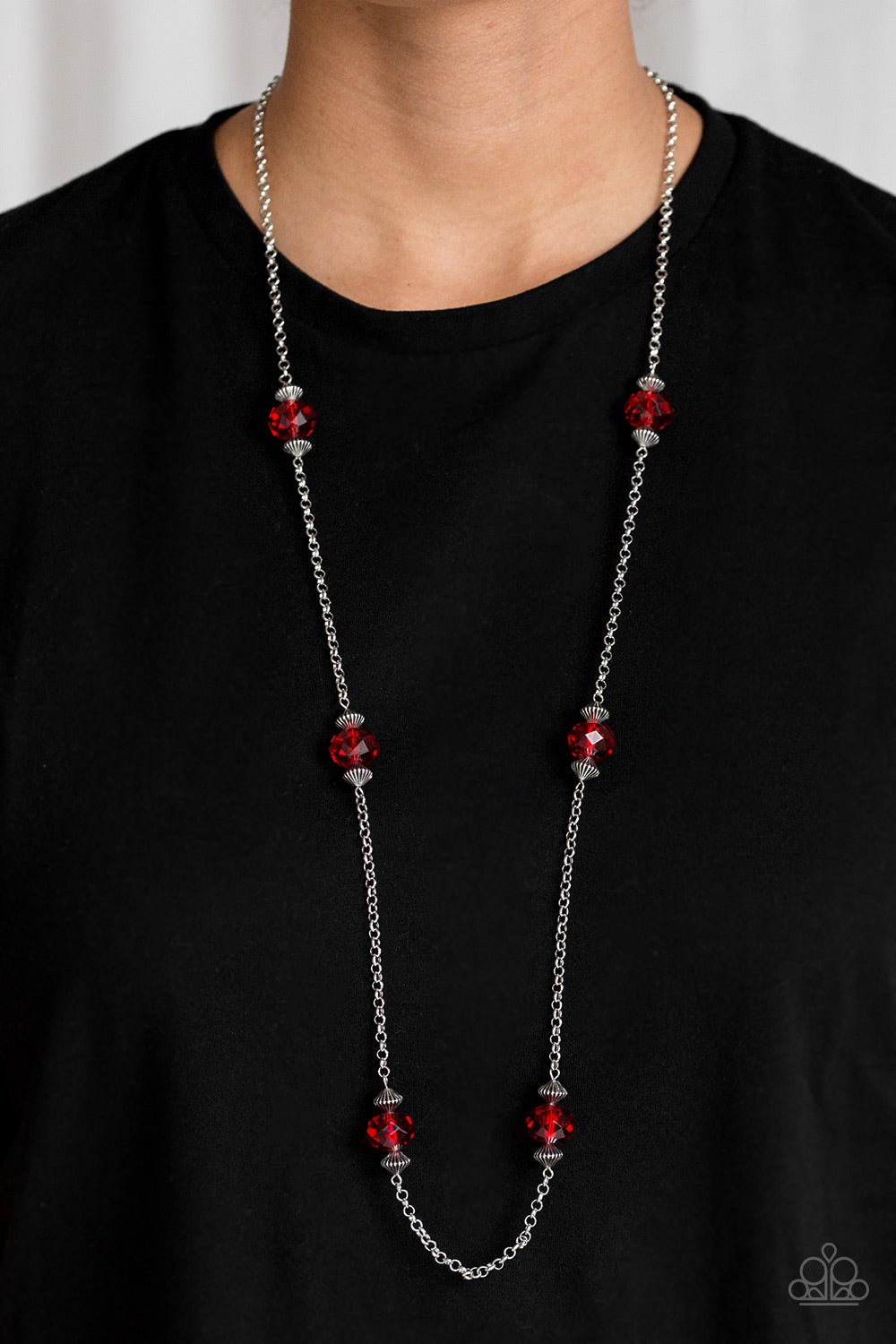 Season of Sparkle Red Paparazzi Necklace