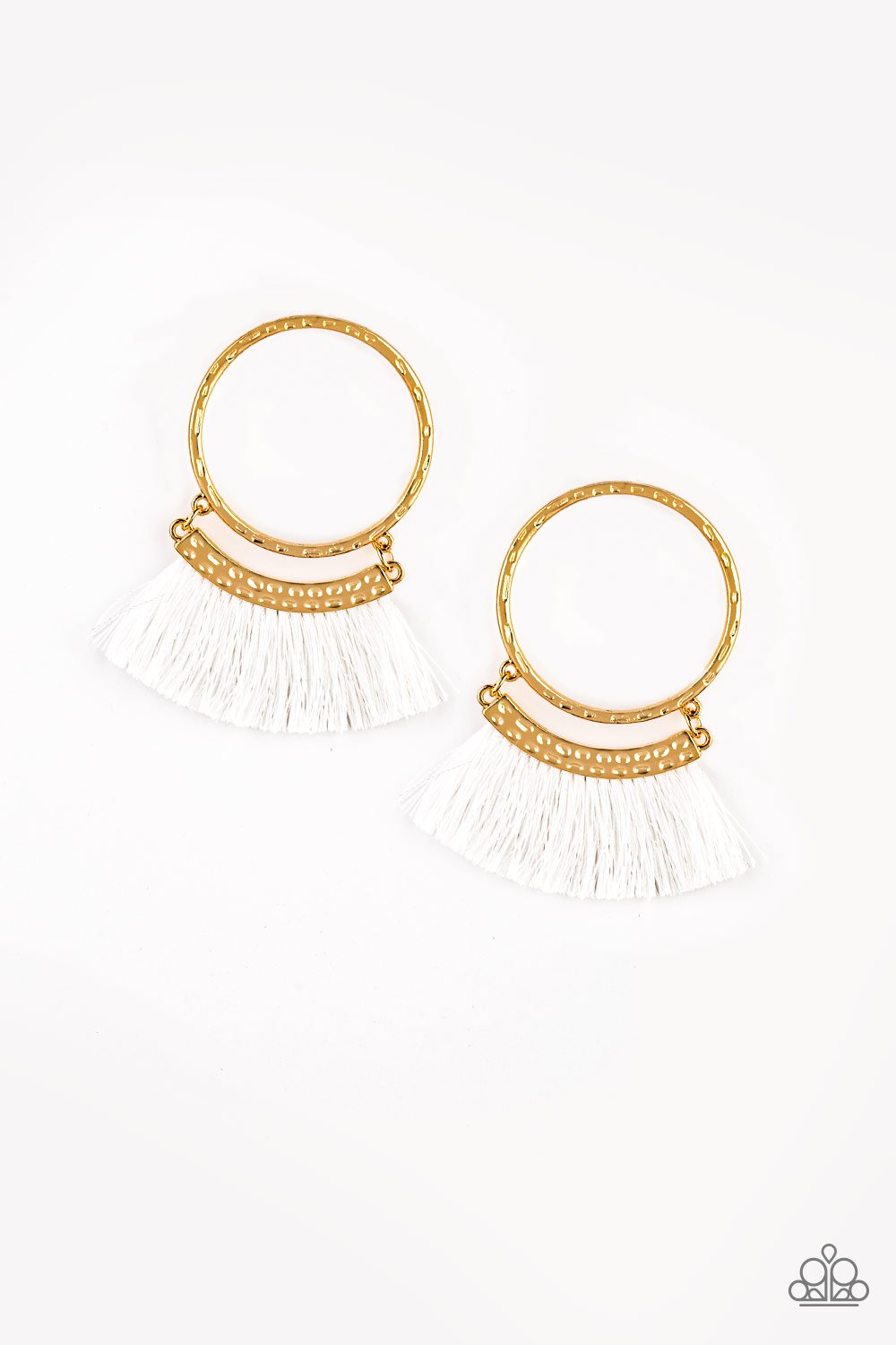 This is Sparta! Gold Paparazzi Earrings