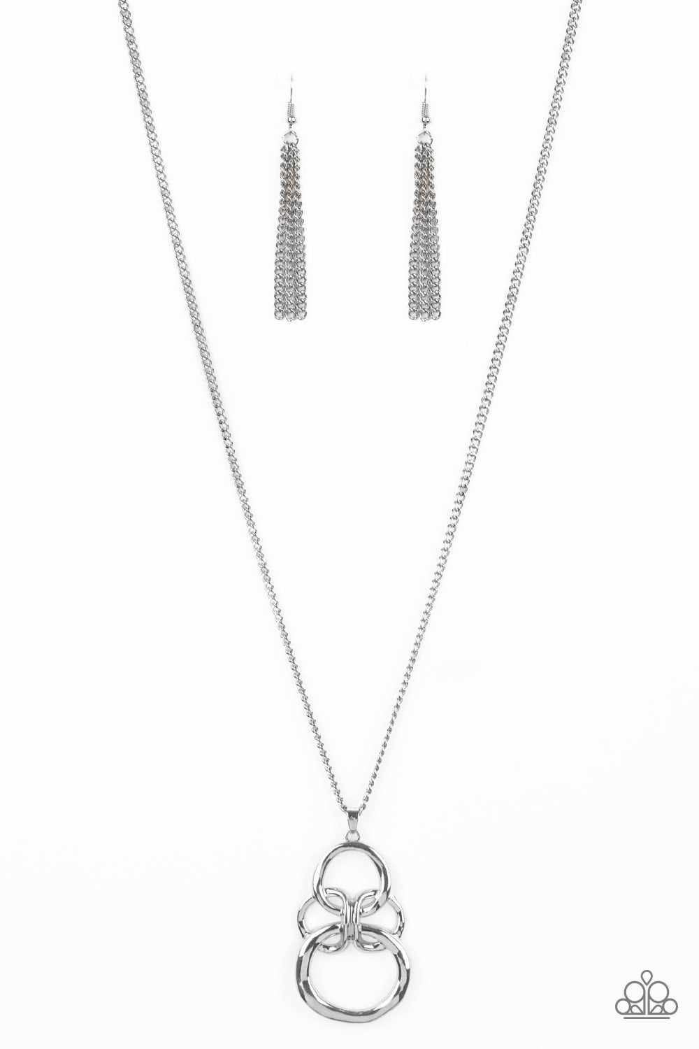 Courageous Contour - Silver Paparazzi Necklace
