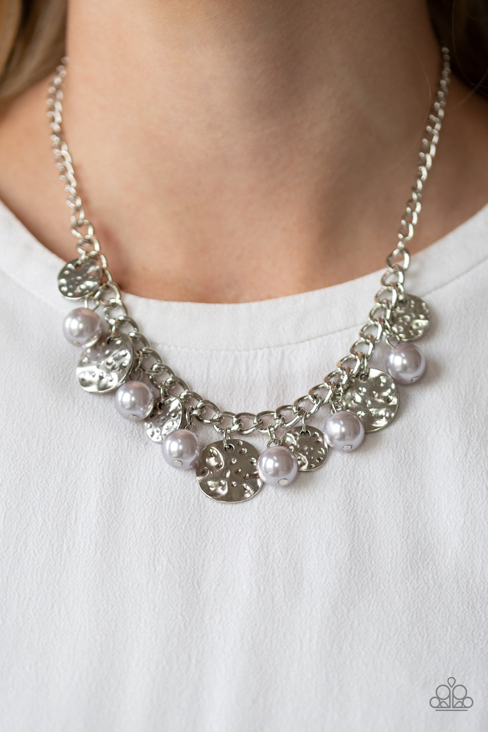 Seaside Sophistication - Silver Paparazzi Necklace