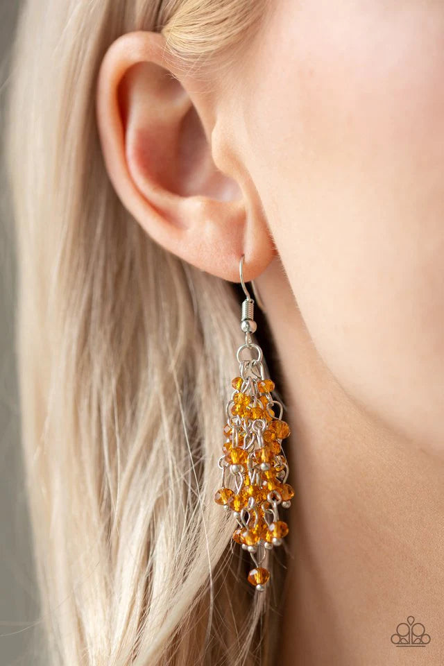 A Taste Of Twilight Brown Paparazzi Earrings