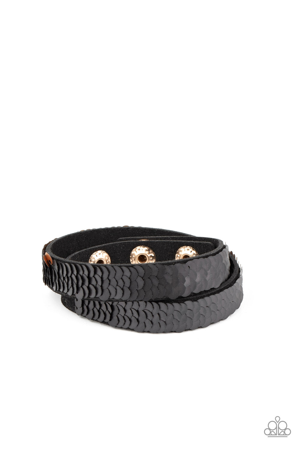 Under The SEQUINS - Gold Paparazzi Bracelet