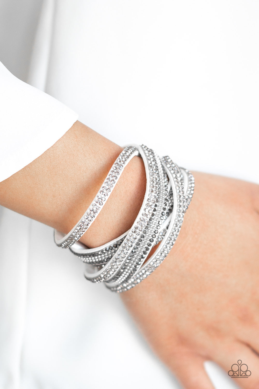 Royal Razzle - White Paparazzi Bracelet