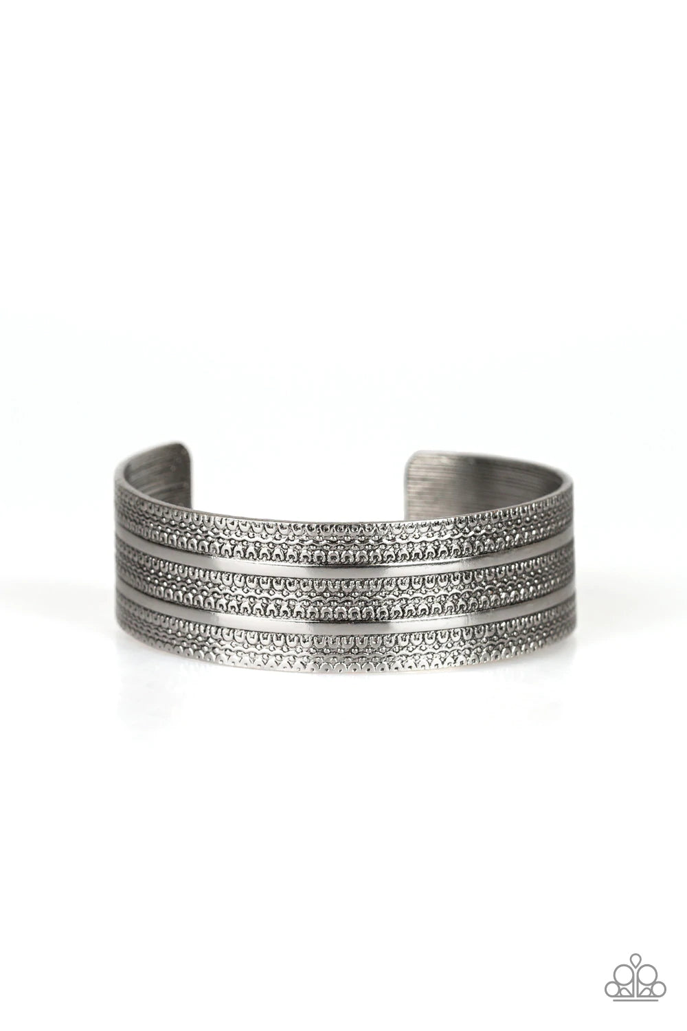 Patterned Plains - Silver Paparazzi Bracelet