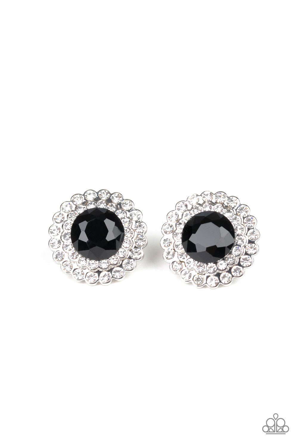 My Second Castle - Black Paparazzi Earrings