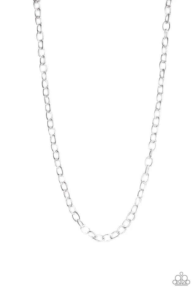 Courtside Seats Silver Paparazzi Urban Necklace