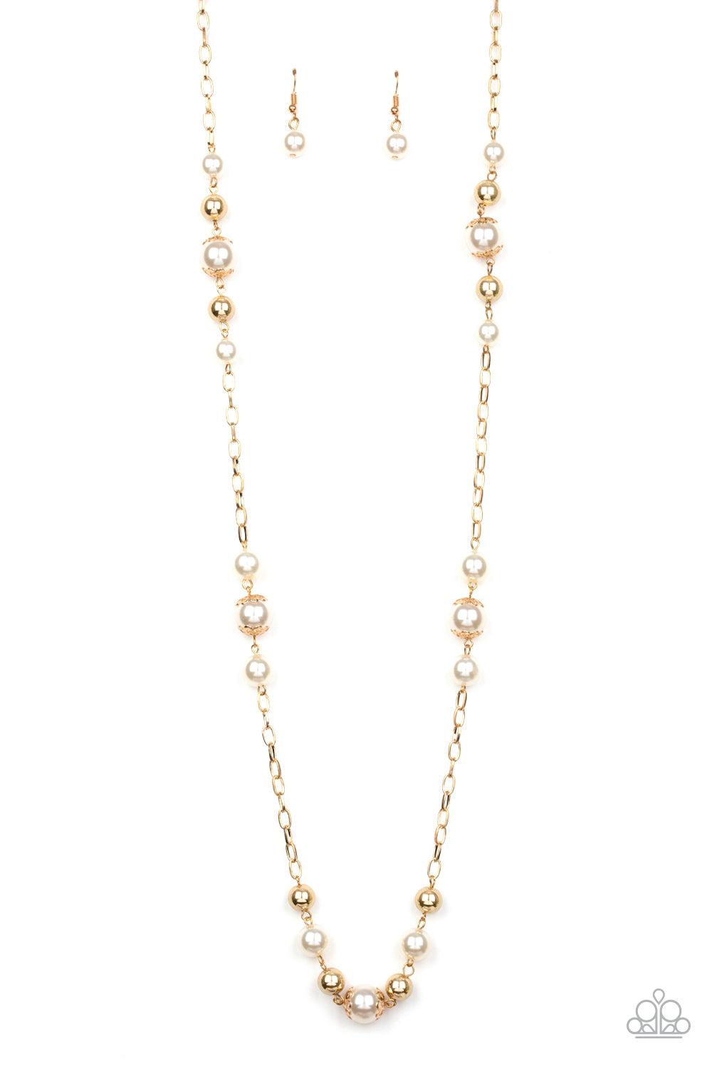 Wall Street Waltz - Gold Paparazzi Necklace