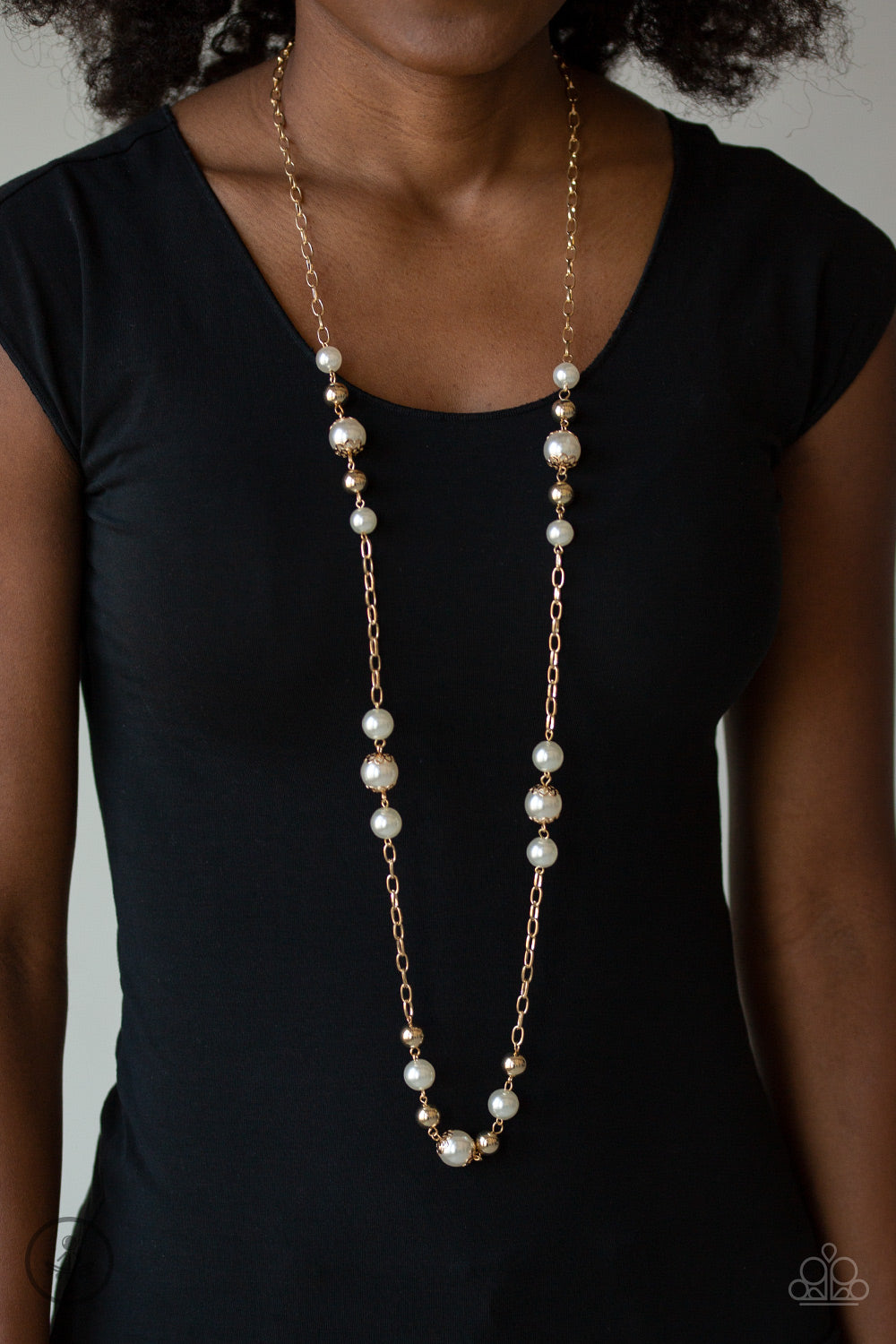Wall Street Waltz - Gold Paparazzi Necklace