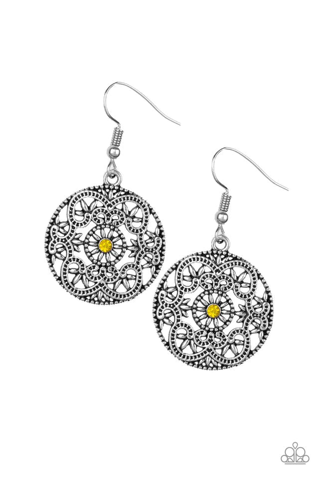Rochester Royale Yellow Paparazzi Earrings