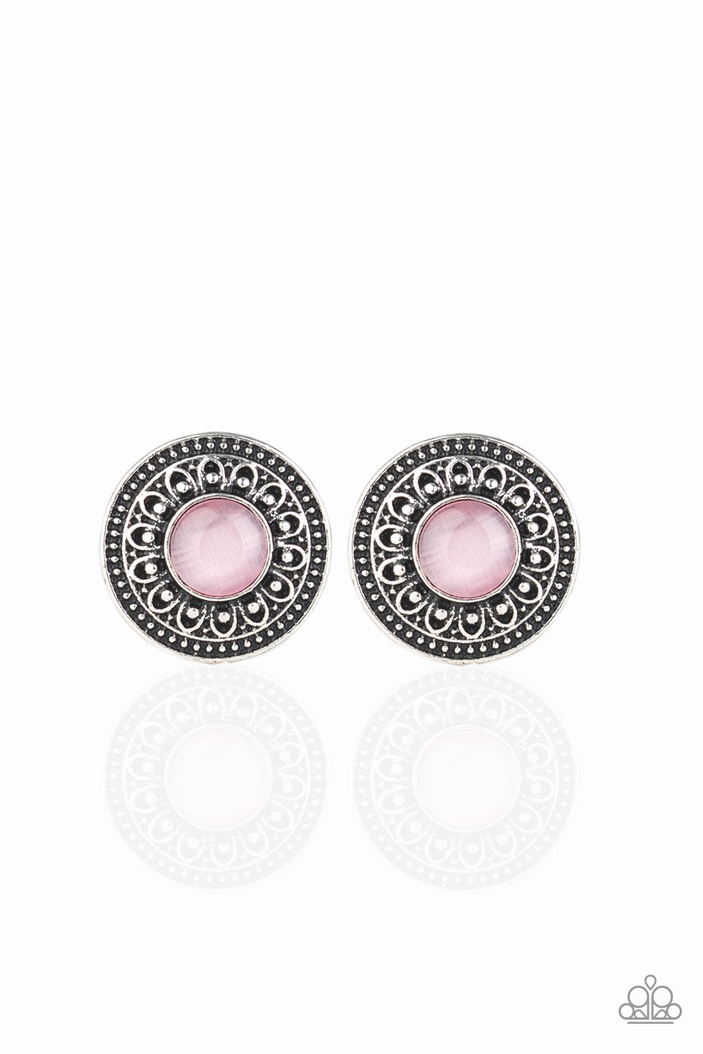 Fine Flora - Pink Paparazzi Earrings