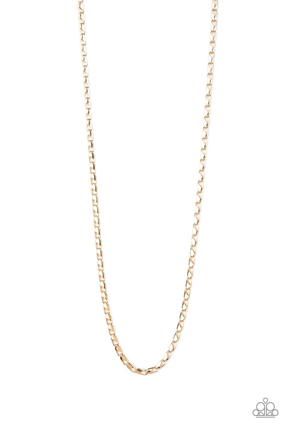 Free Agency - Gold Paparazzi Urban Necklace