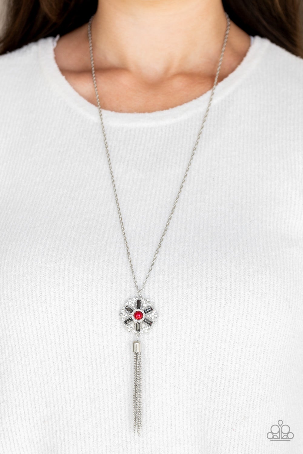 Fine Florals Red Paparazzi Necklace