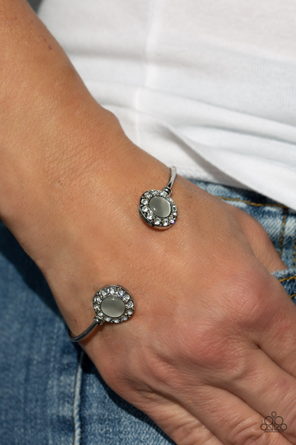 Instant Illumination - White Paparazzi Cuff Bracelet
