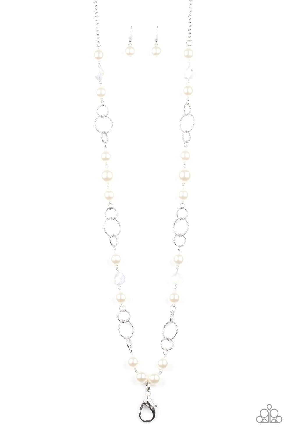Prized Pearls White Paparazzi Lanyard Necklace