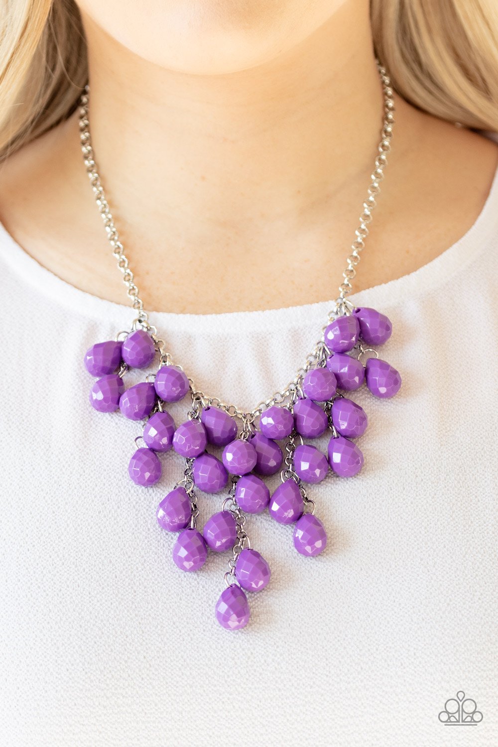 Serenely Scattered - Purple Paparazzi Necklace