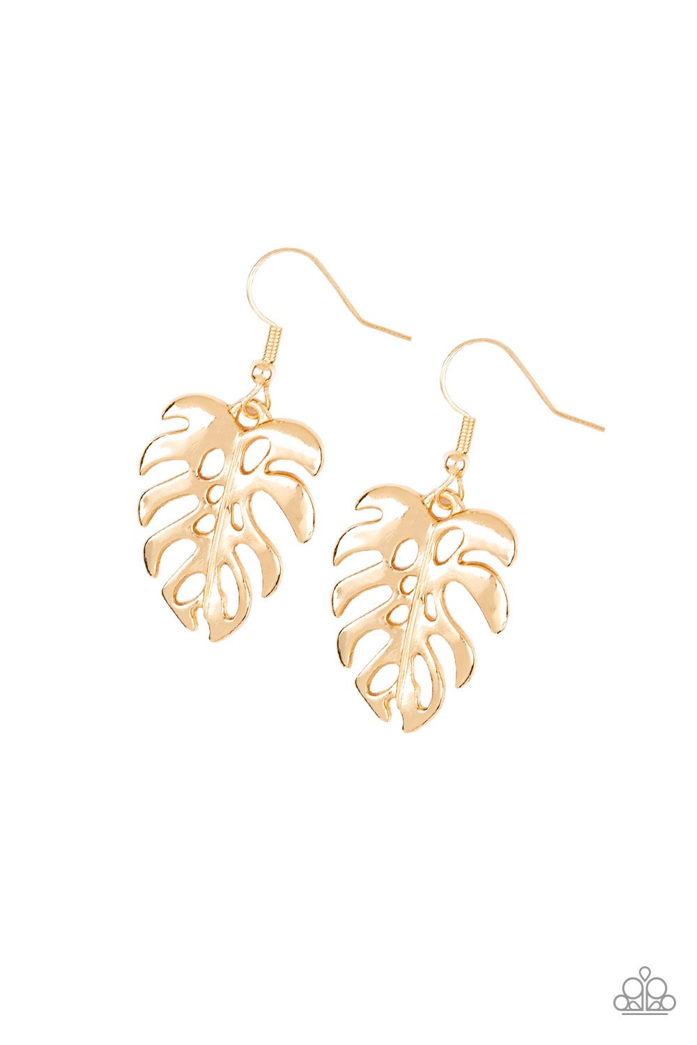 Desert Palms - Gold Paparazzi Earrings