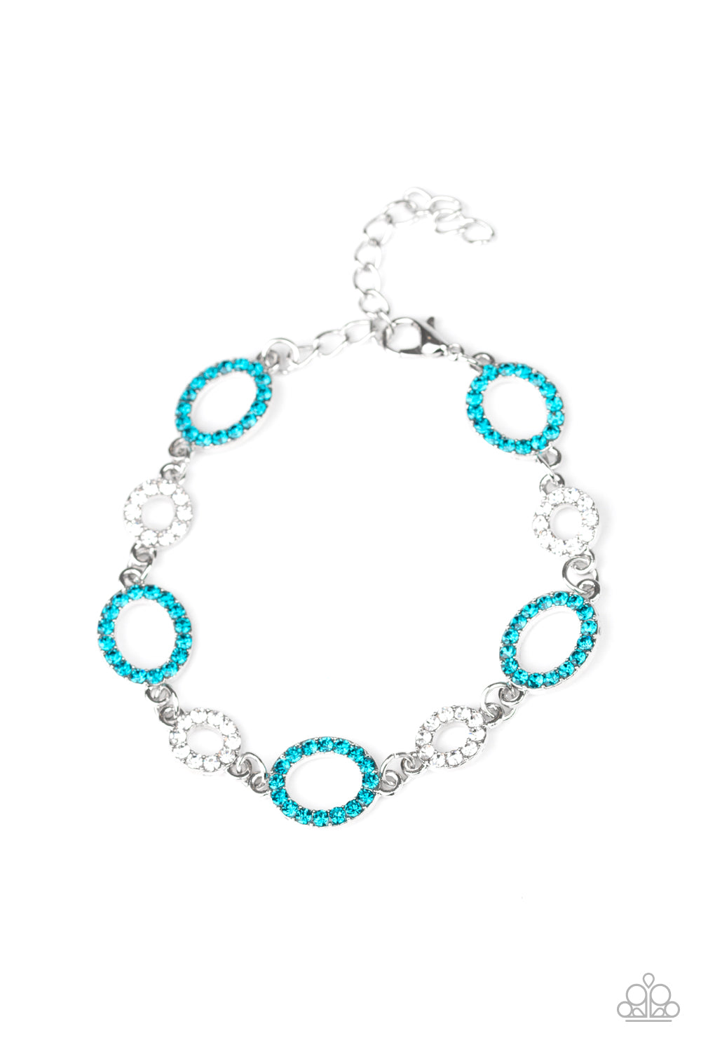 Bubbly Bedazzle - Blue Paparazzi Bracelet