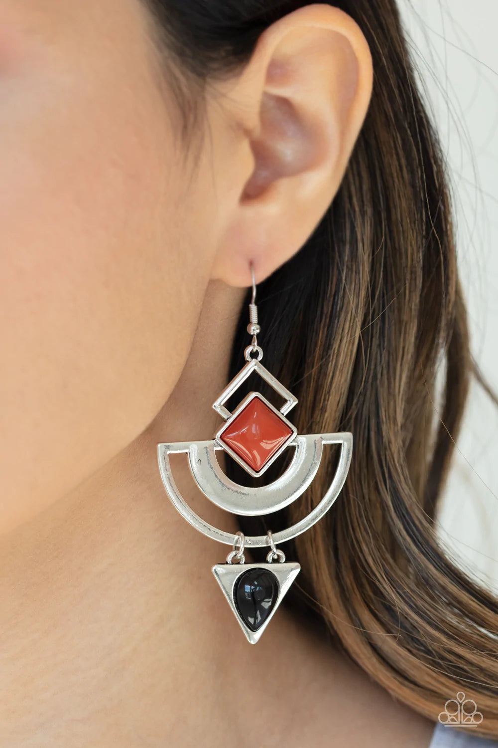 Geo Gypsy Multi Paparazzi Earrings