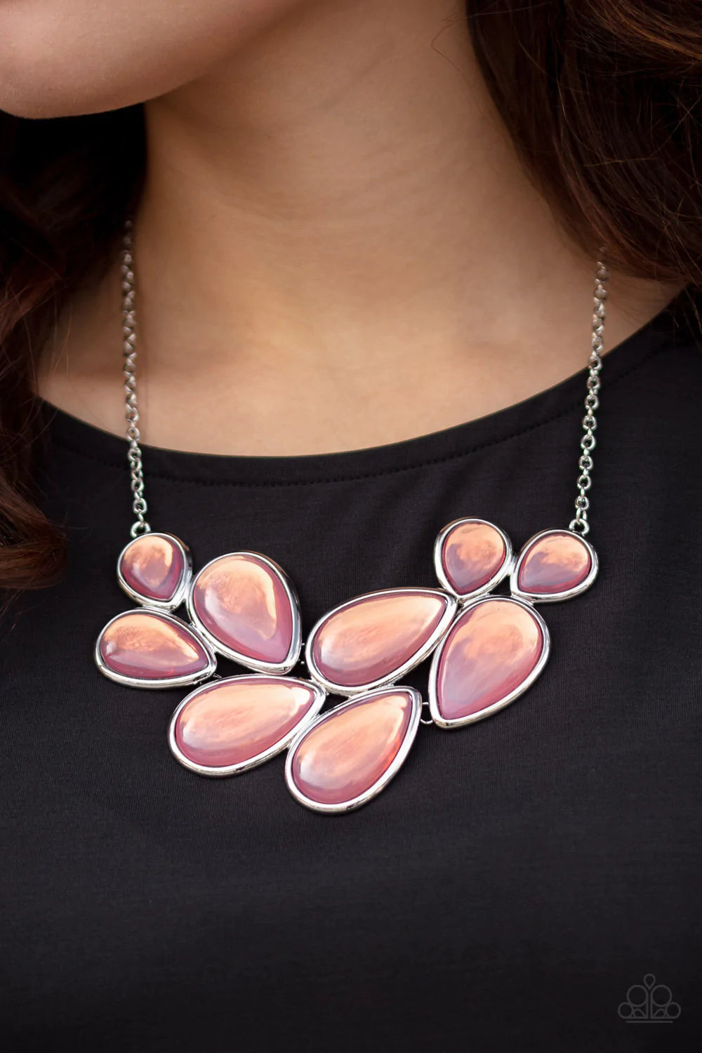 Iridescently Irresistible - Pink Paparazzi Necklace