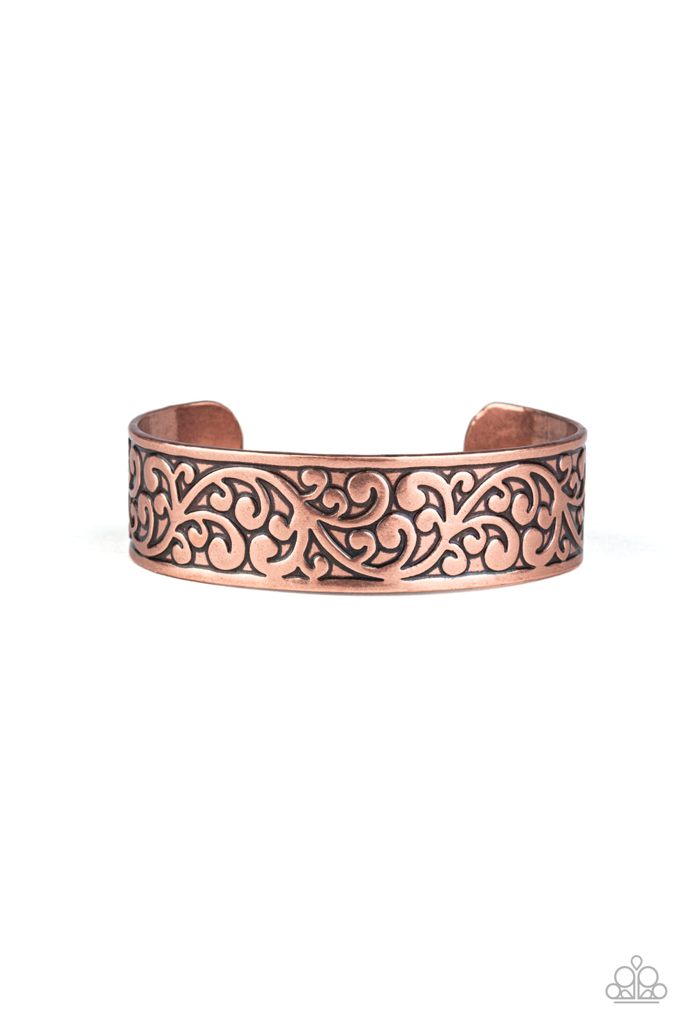 Read The VINE Print - Copper Paparazzi Cuff Bracelet