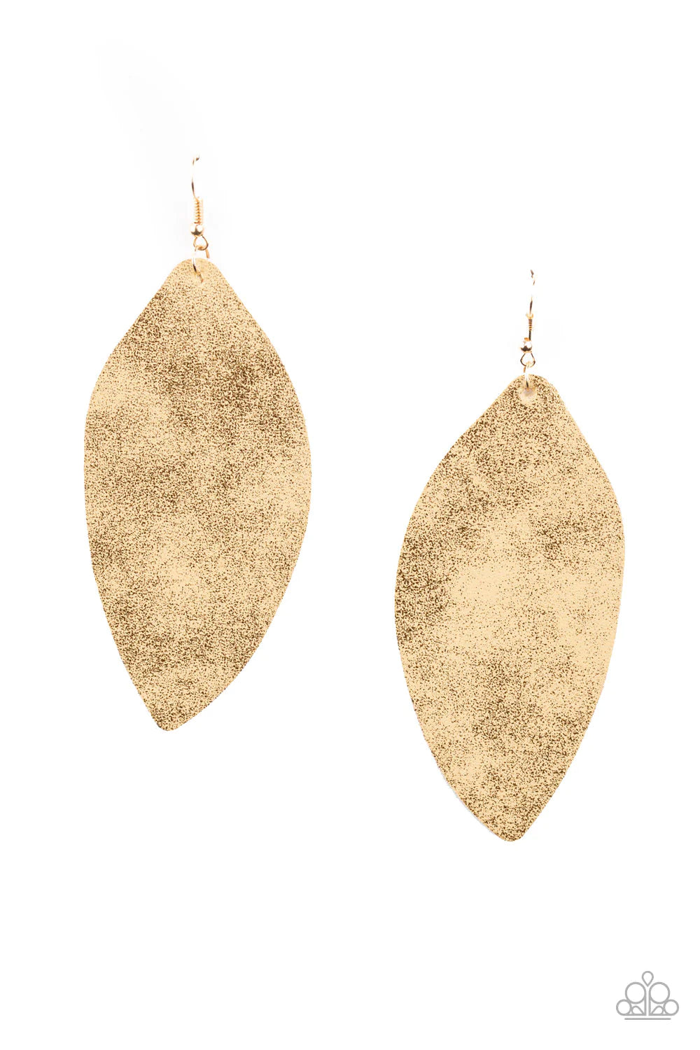 Serenely Smattered Gold Paparazzi Earrings