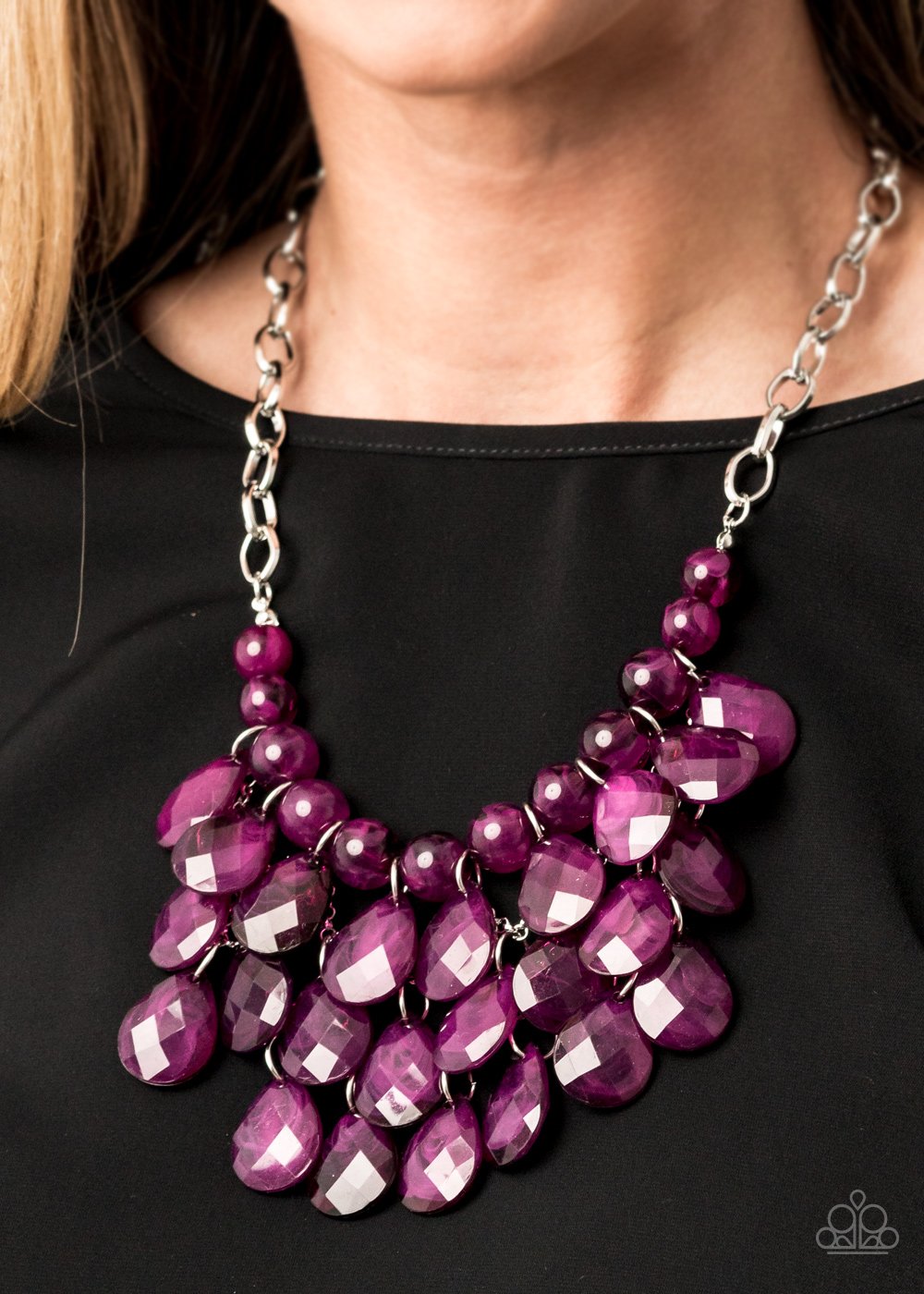 Sorry To Burst Your Bubble Purple Paparazzi Necklace