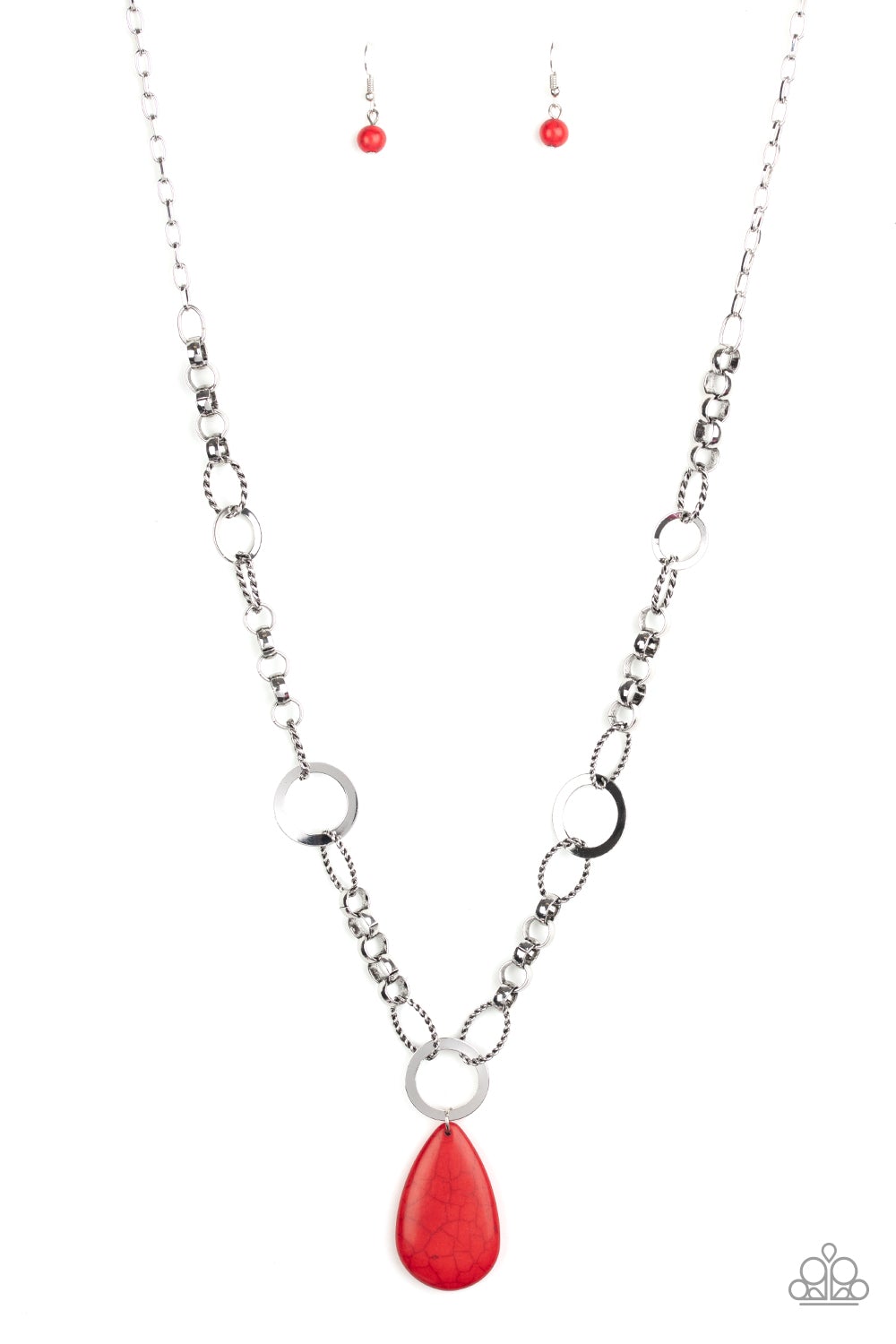 Recycled Refinement Red Paparazzi Necklace