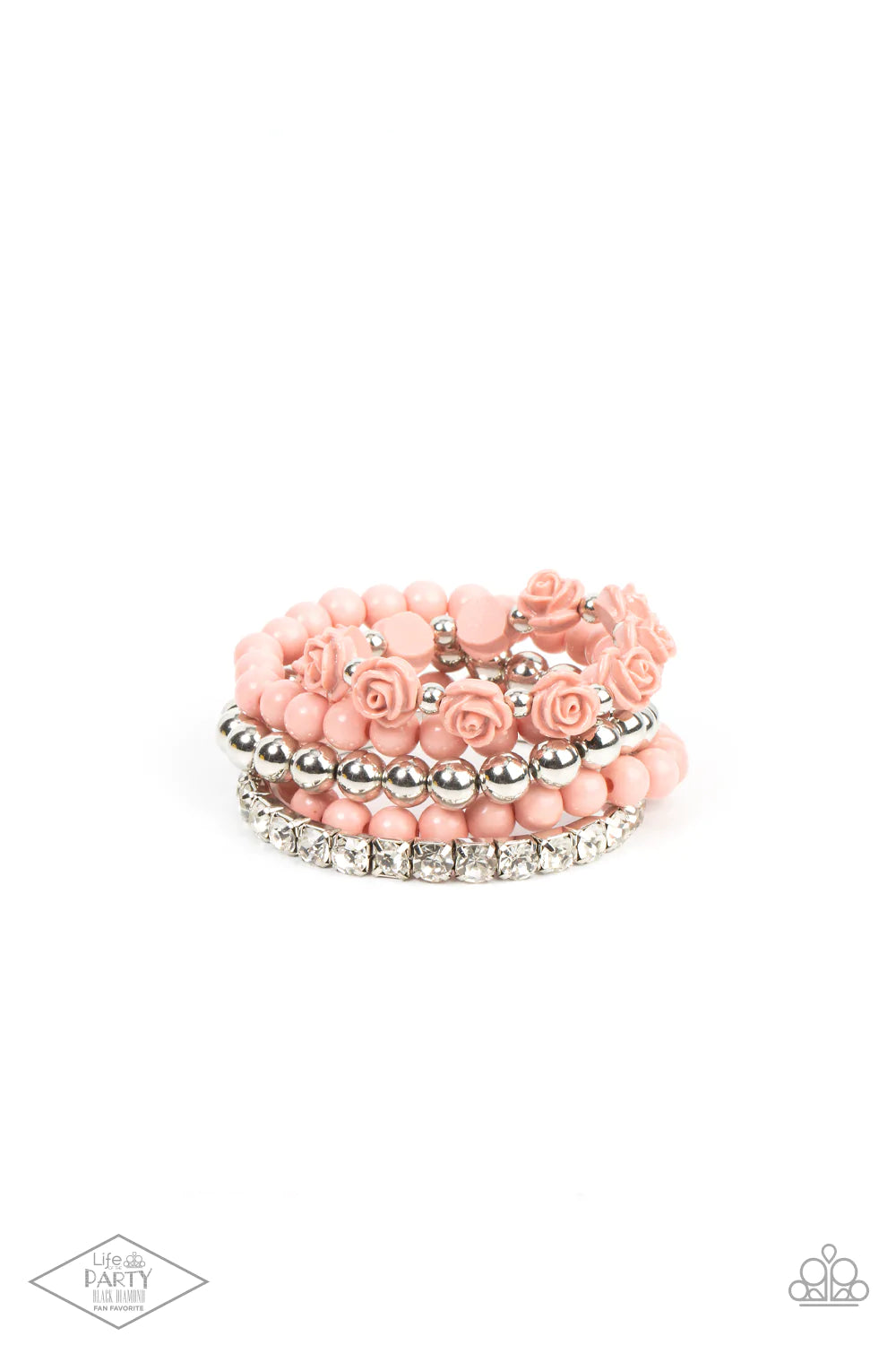 Rose Garden Grandeur Pink Paparazzi Bracelet