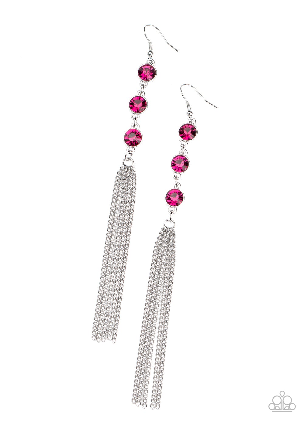 Moved to TIERS Pink Paparazzi Earrings