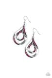 Flavor Of The Fleek - Pink Paparazzi Earrings