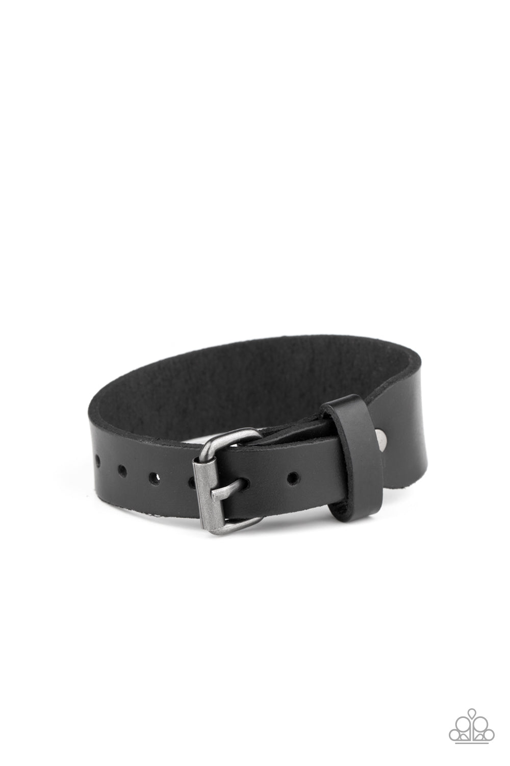 Tougher Than Leather - Black Paparazzi Urban Bracelet