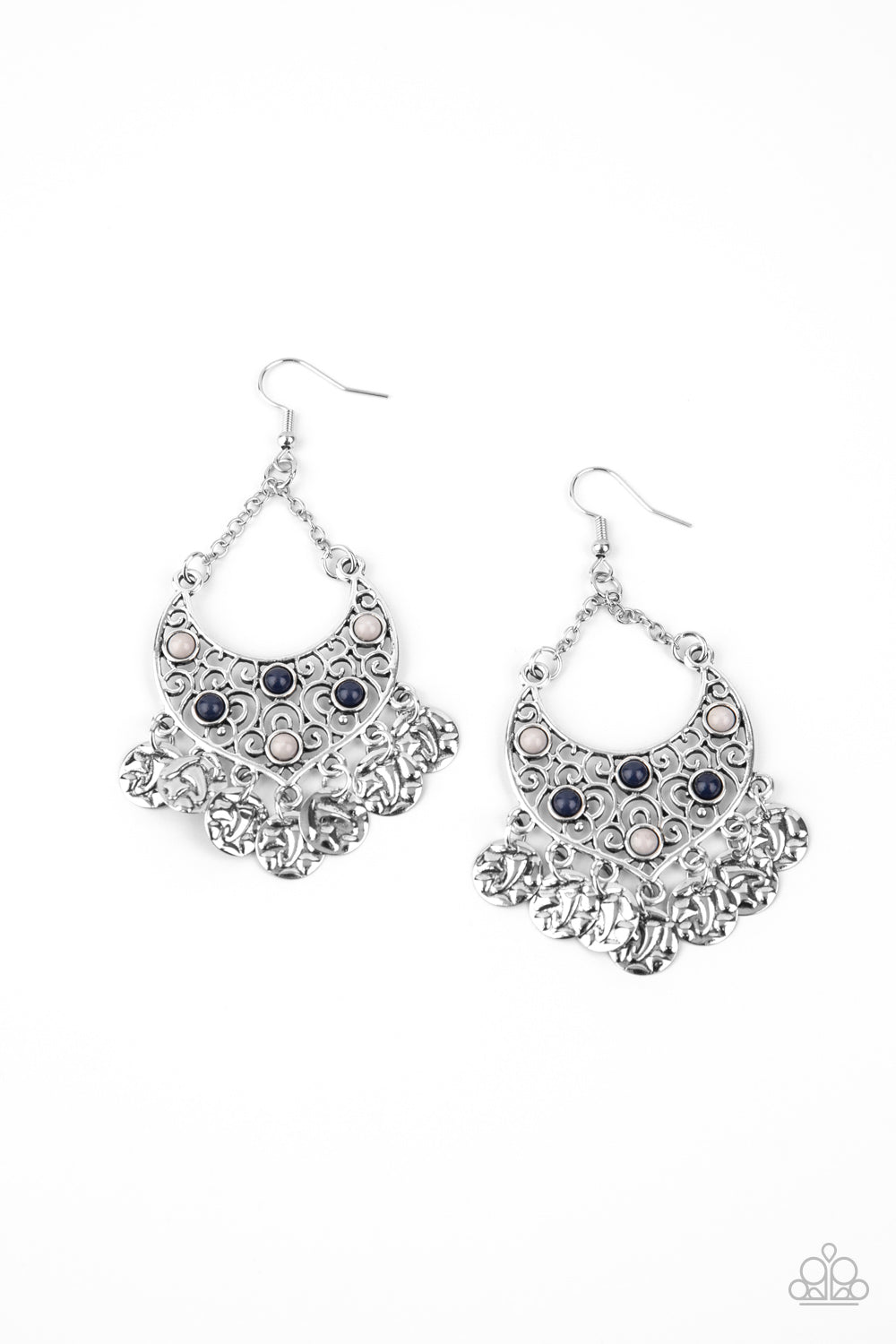 Musical Murals - Blue Paparazzi Earrings