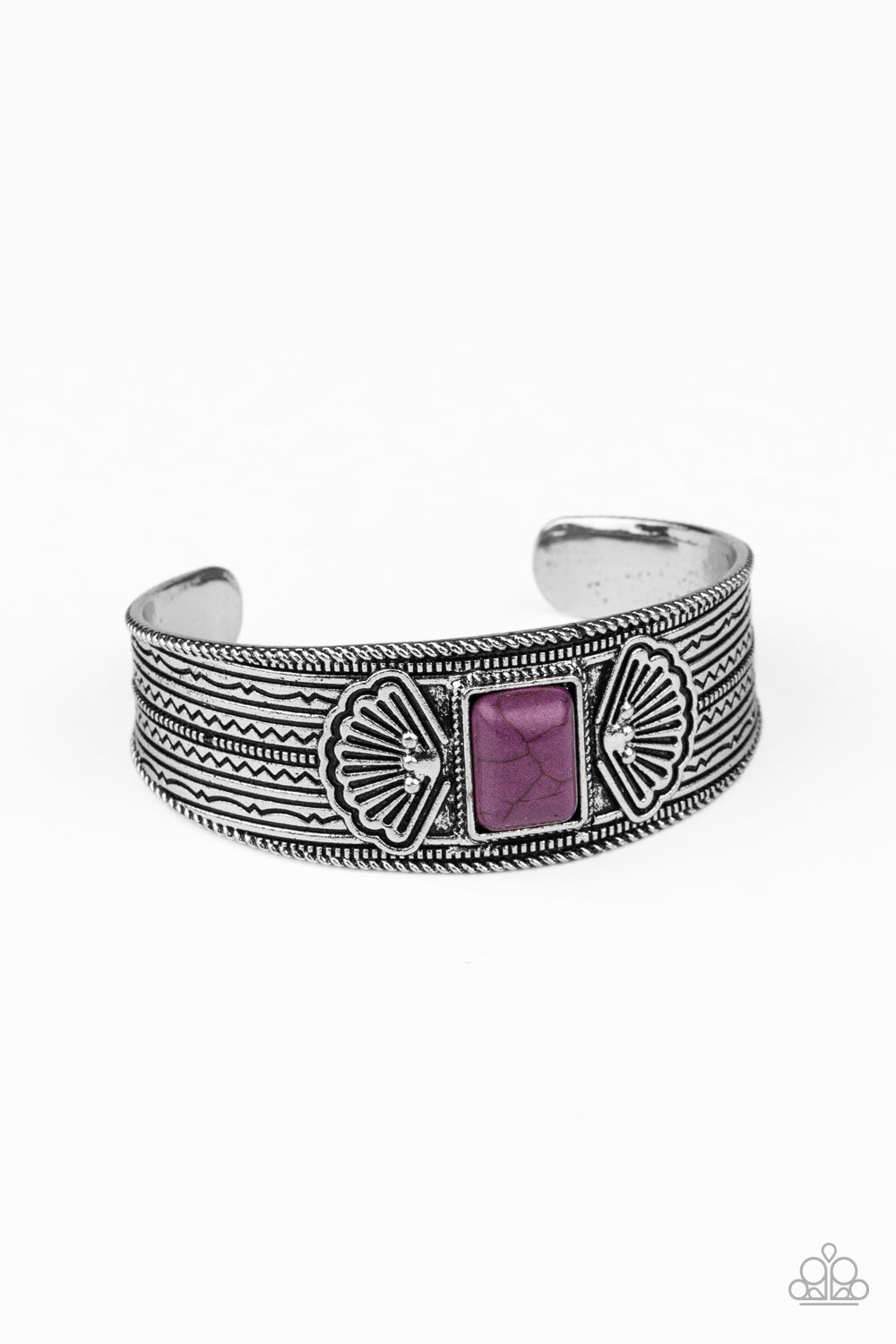 Ocean Mist - Purple Paparazzi Cuff Bracelet
