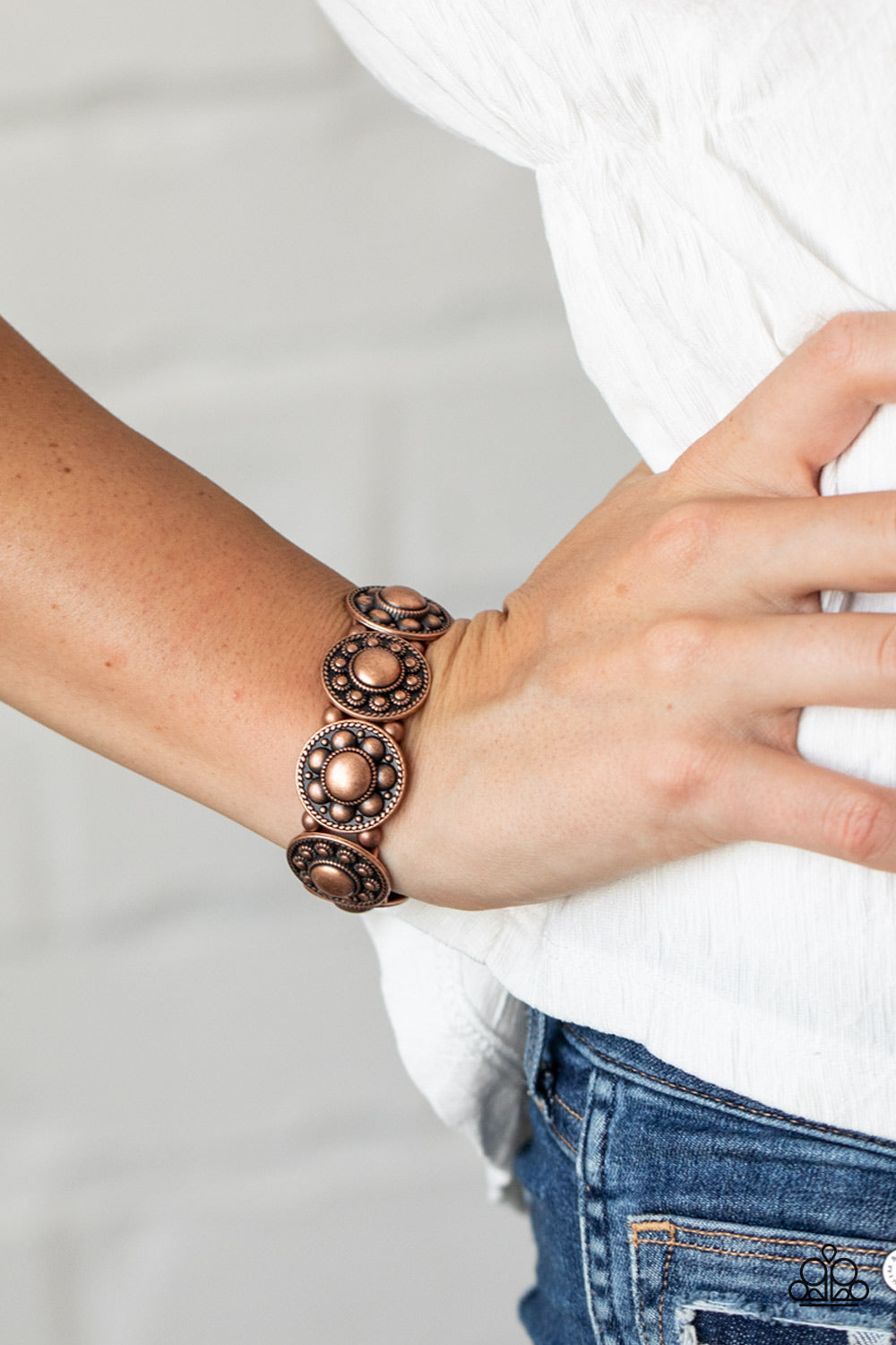 Rural Fields - Copper Paparazzi Stretch Bracelet