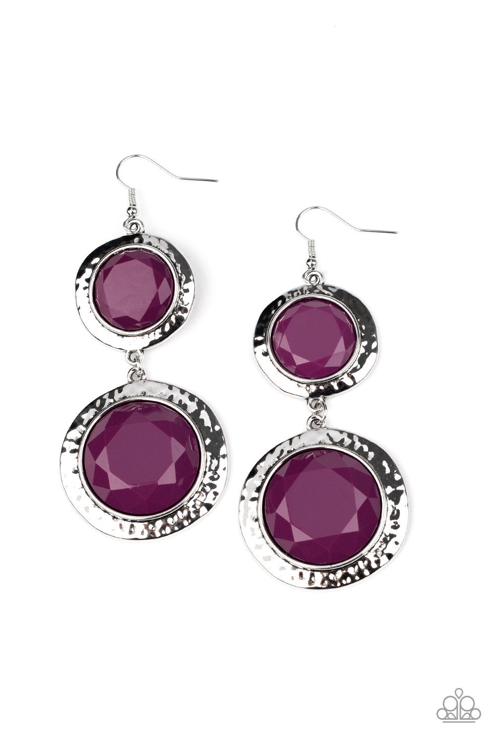 Thrift Shop Stop - Purple Paparazzi Earrings