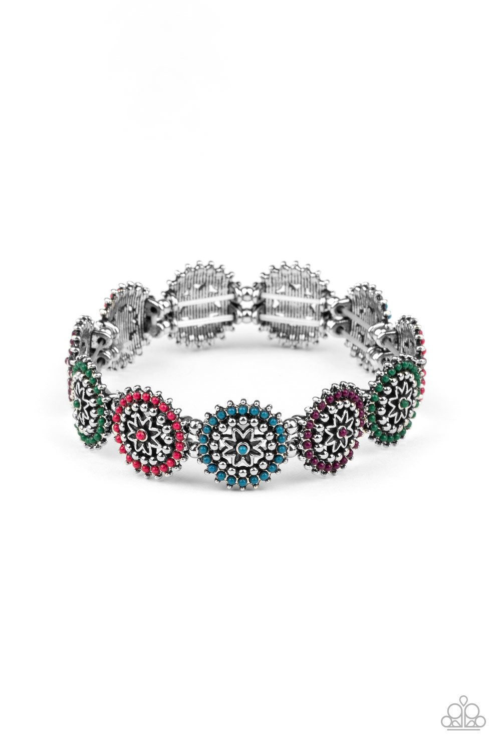 Bohemian Flowerbed - Multi Paparazzi Bracelet