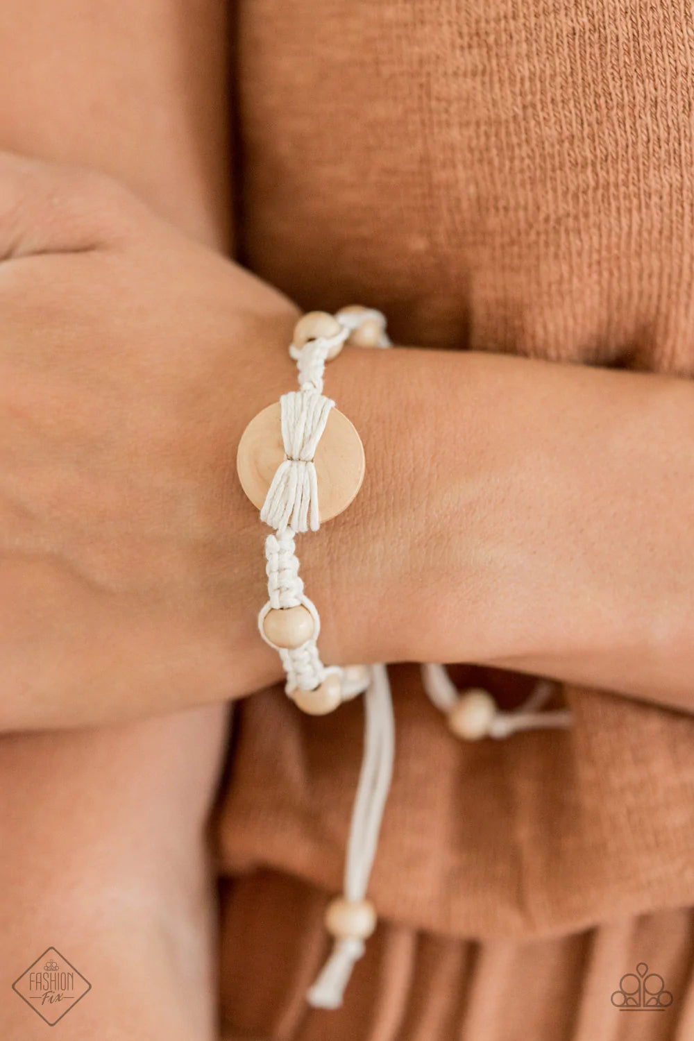 The Road KNOT Taken White Bracelet