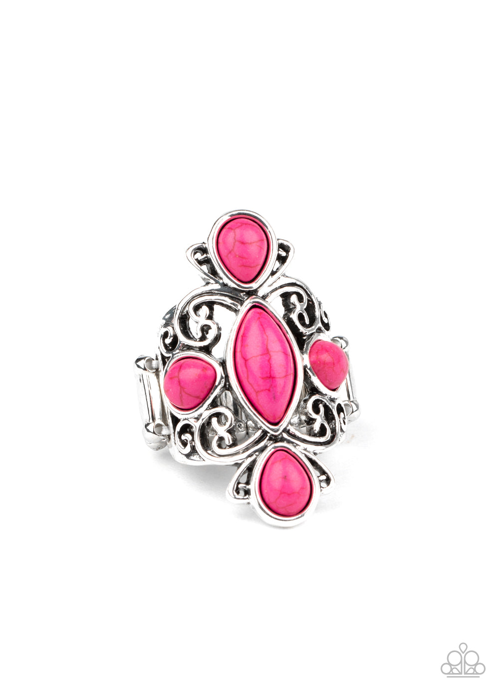 Sahara Sweetheart - Pink Paparazzi Ring