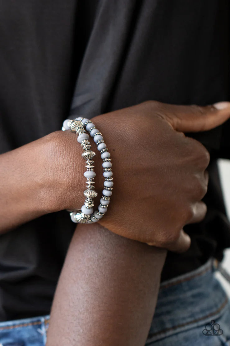 Cactus Quest Silver Paparazzi Bracelet