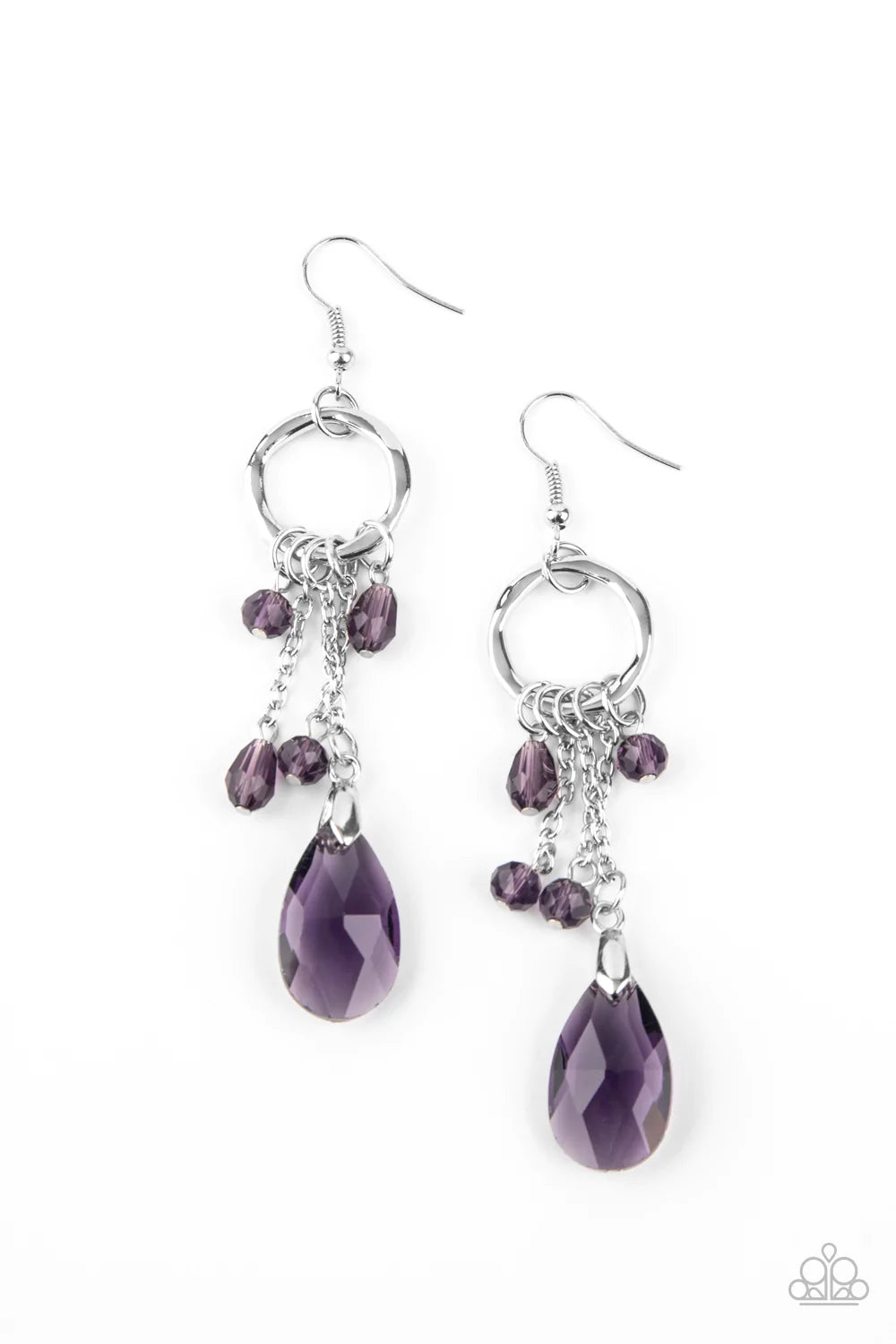 Glammed Up Goddess Purple Paparazzi Earrings