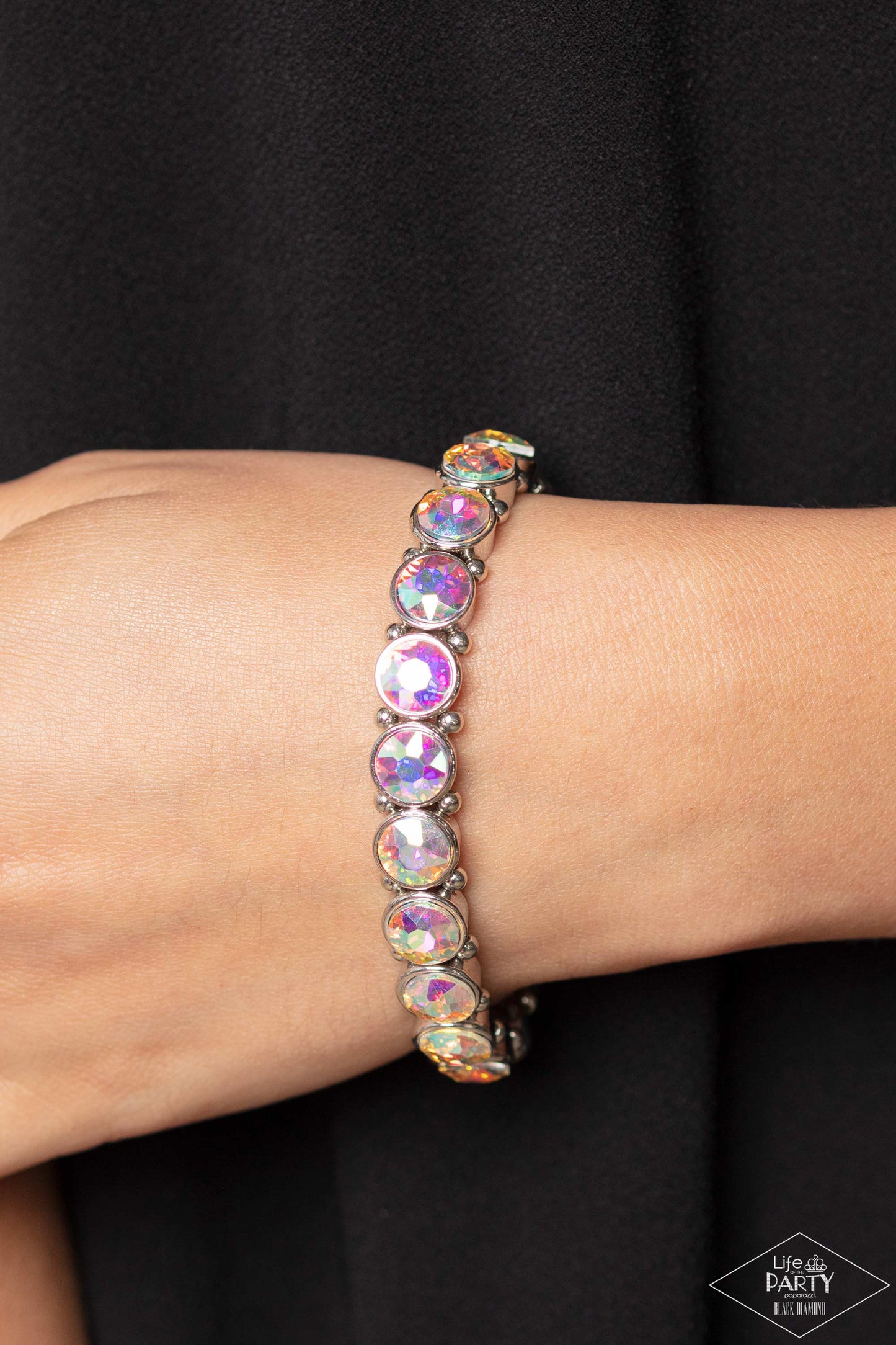 Sugar-Coated Sparkle - Multi Paparazzi Life of the Party Bracelet