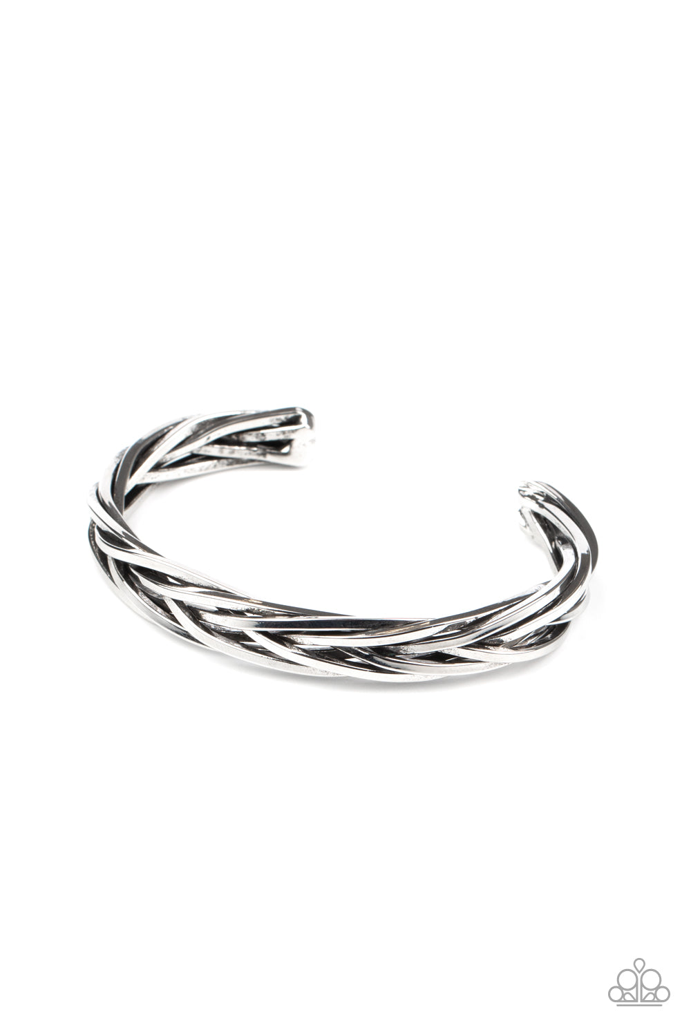Rustic Reveler - Silver Paparazzi Cuff Bracelet